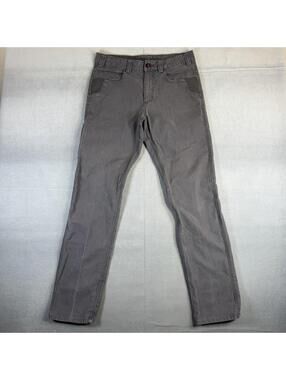 Milwaukee Carpenter Work Pants Mens 32x34 Gray Cargo Utility Canvas Workwear
